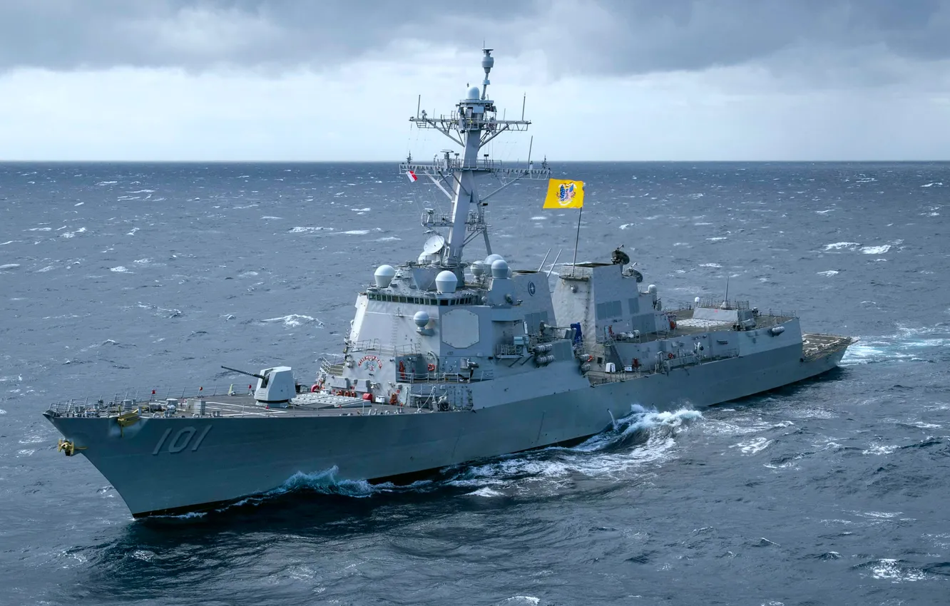 Photo wallpaper destroyer, US NAVY, DDG-101, USS Gridley