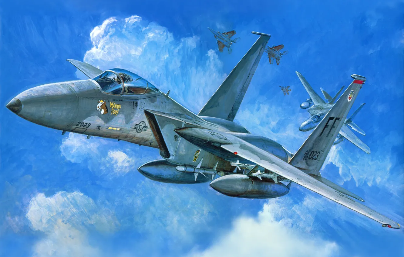 Photo wallpaper figure, fighter, art, F -15C