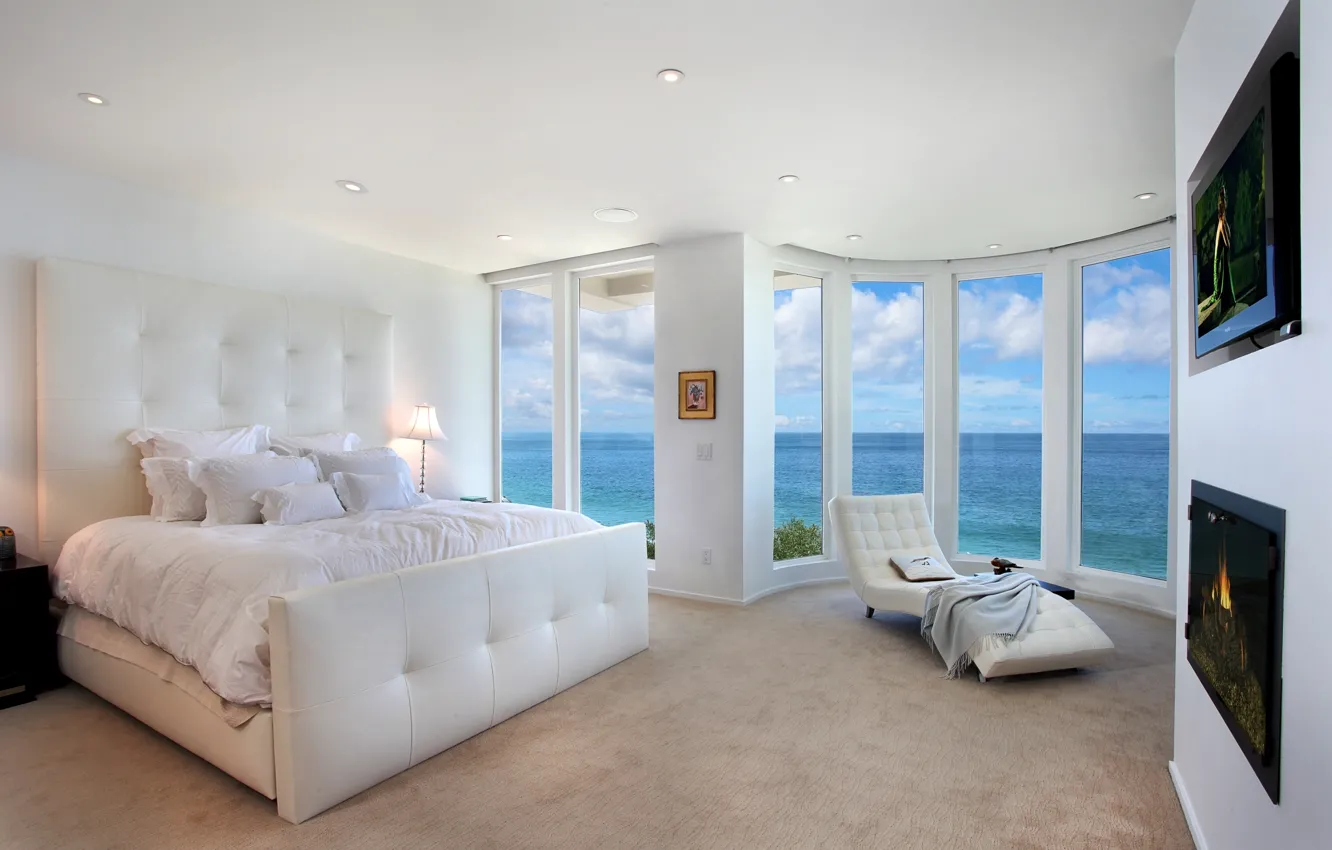 Photo wallpaper design, style, room, Villa, home, interior, bedroom