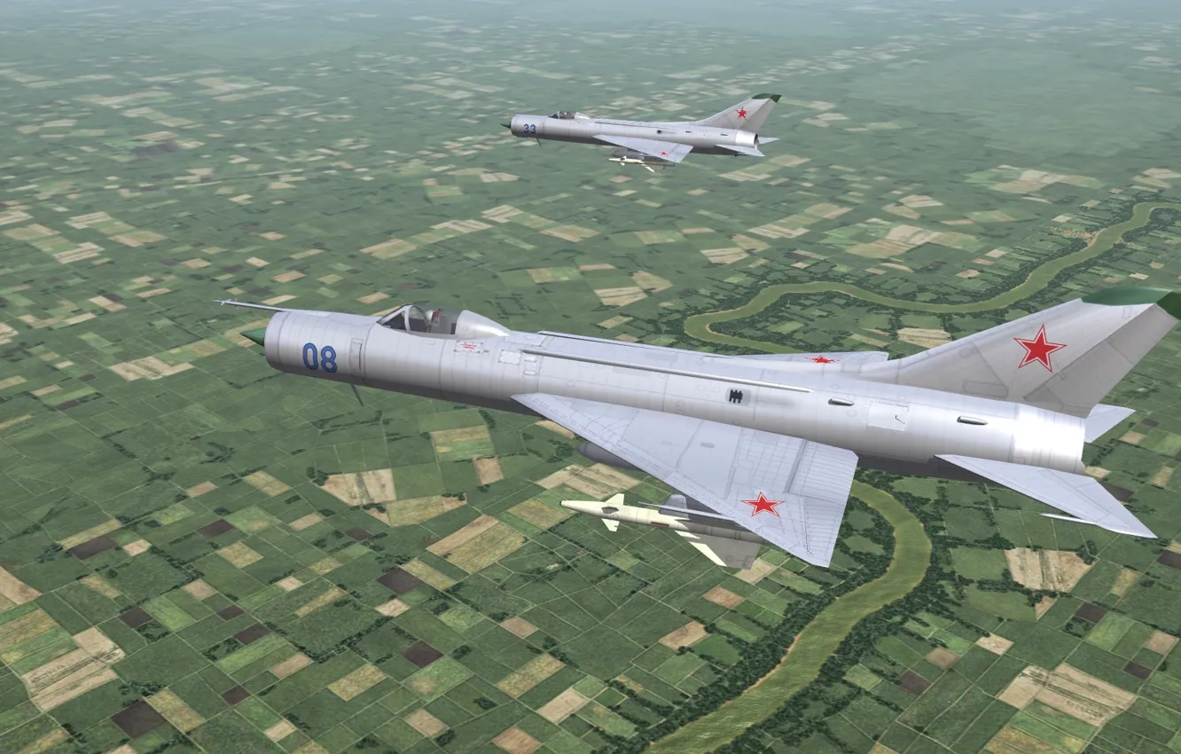 Photo wallpaper aviation, interceptor fighter, su-9, all-weather