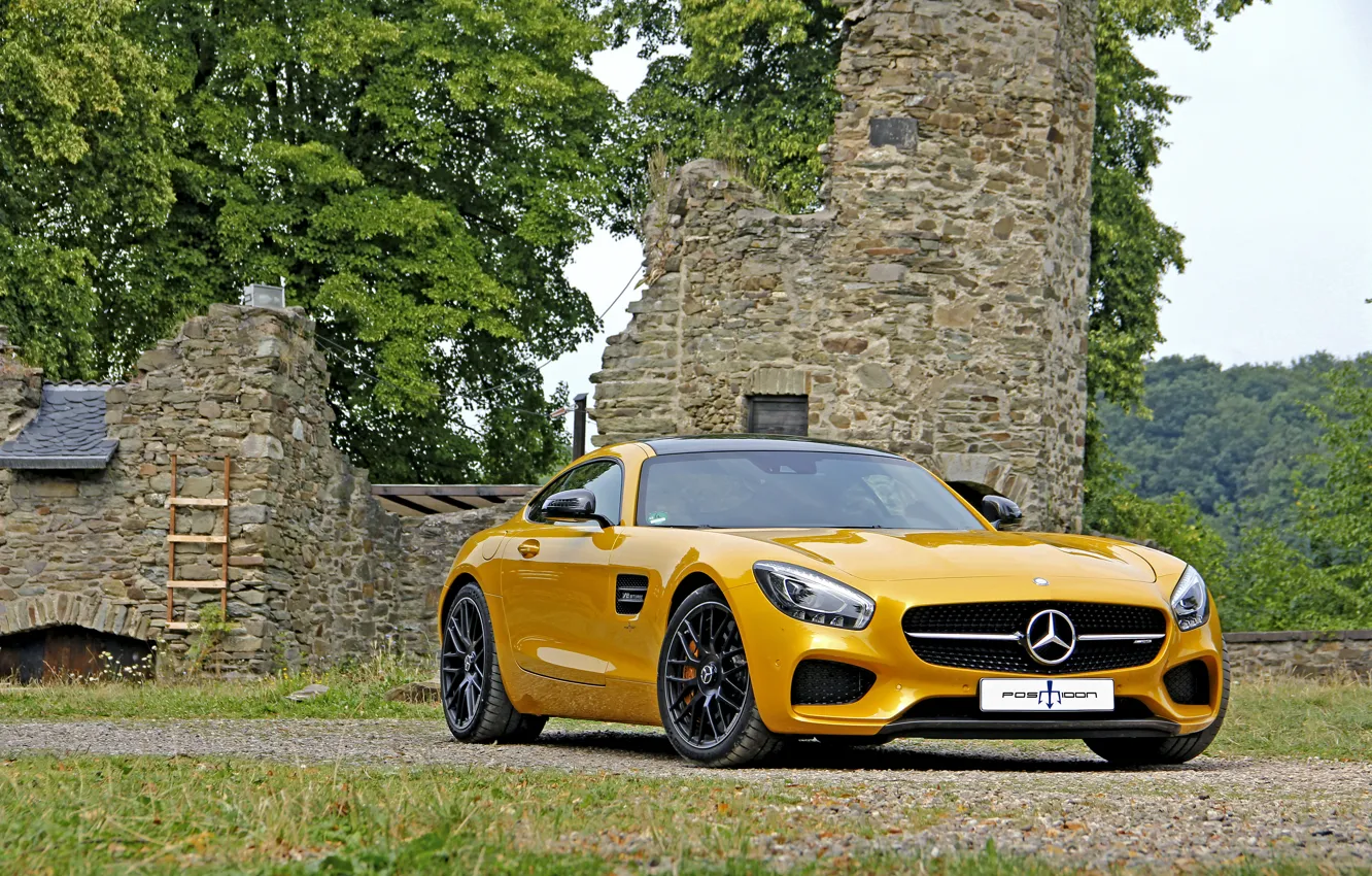 Photo wallpaper Mercedes-Benz, Mercedes, AMG, AMG, 2015, GT S, Posaidon, C190