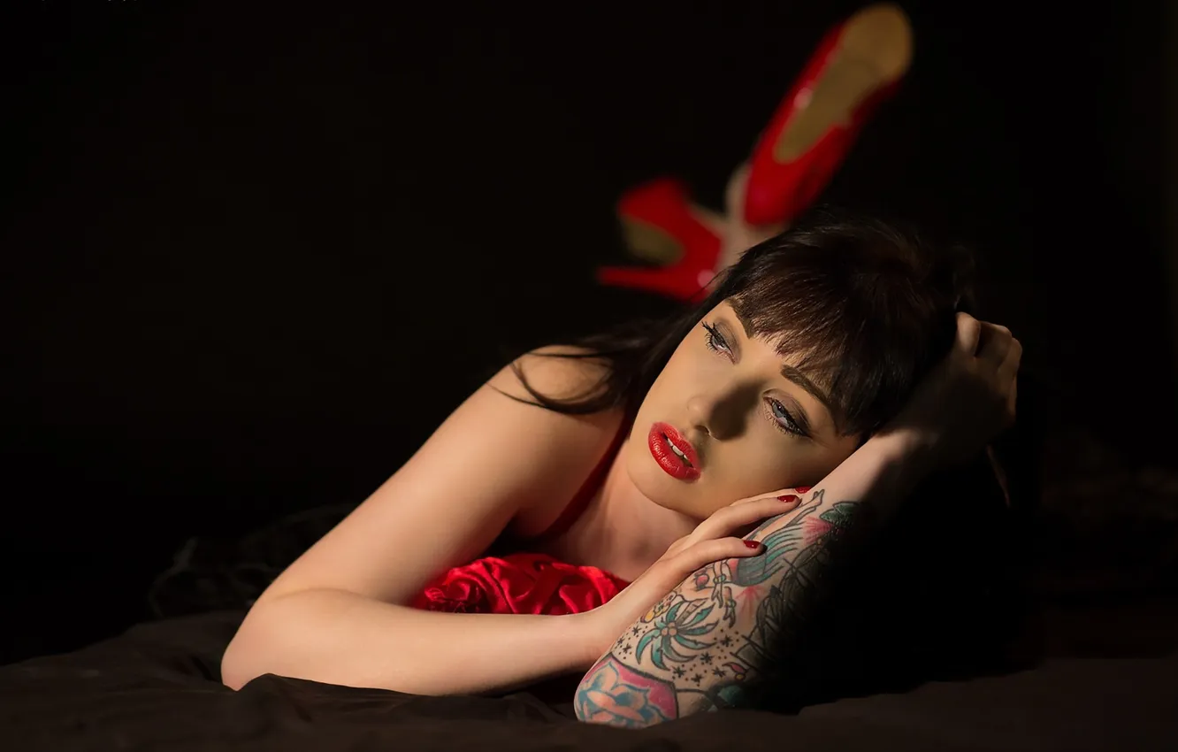 Photo wallpaper look, girl, background