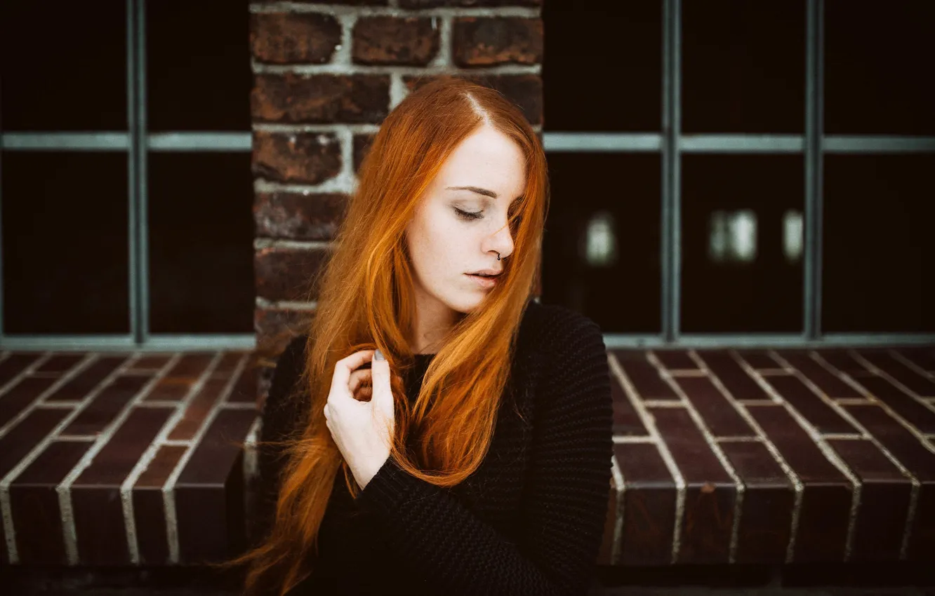 Photo wallpaper look, girl, portrait