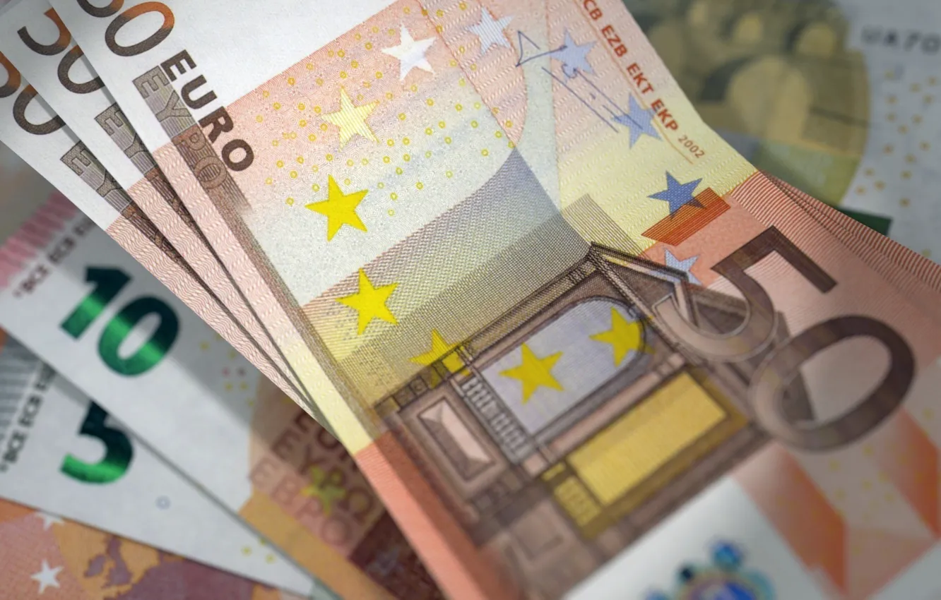 Photo wallpaper money, currency, bills, EURO