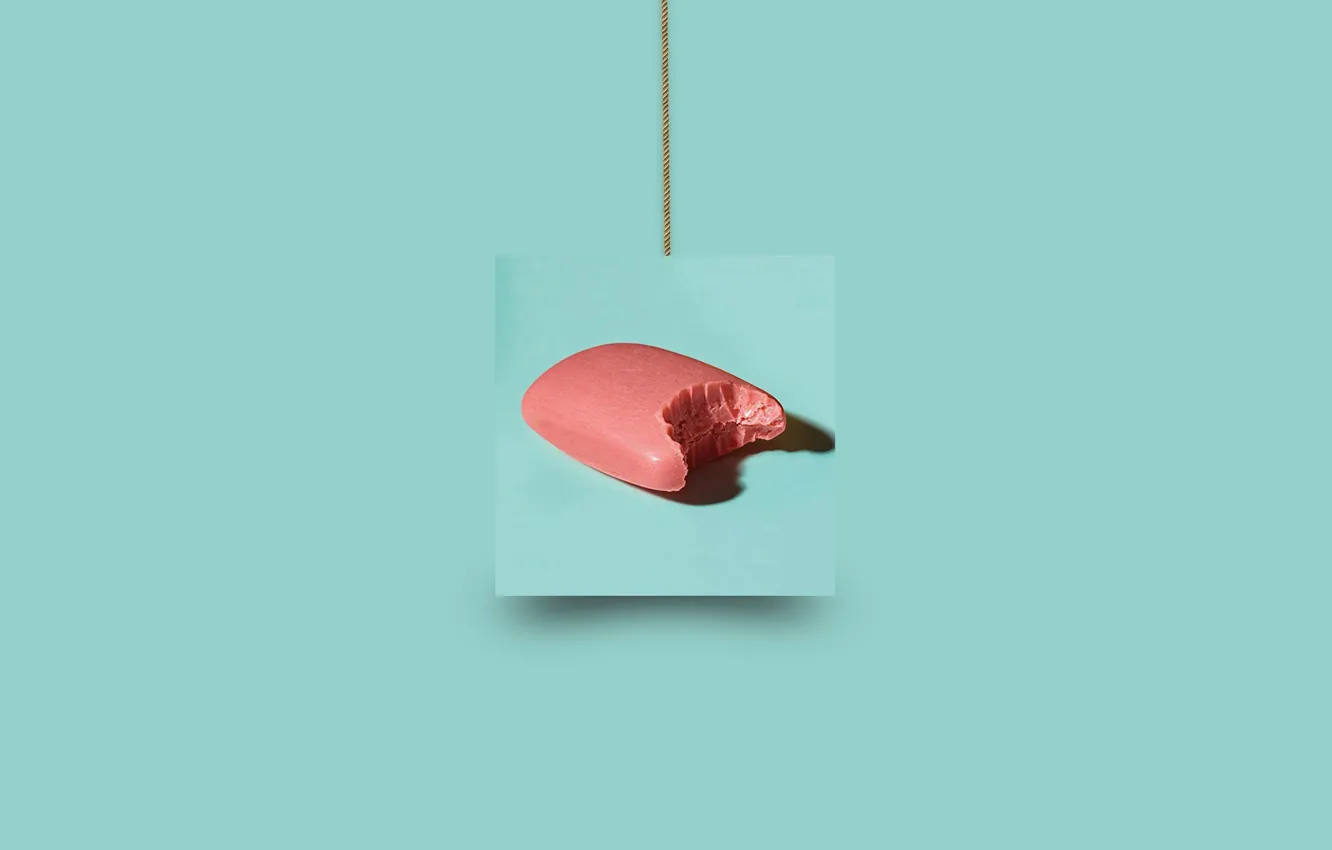 Photo wallpaper pink, minimalism, turquoise, Tumblr