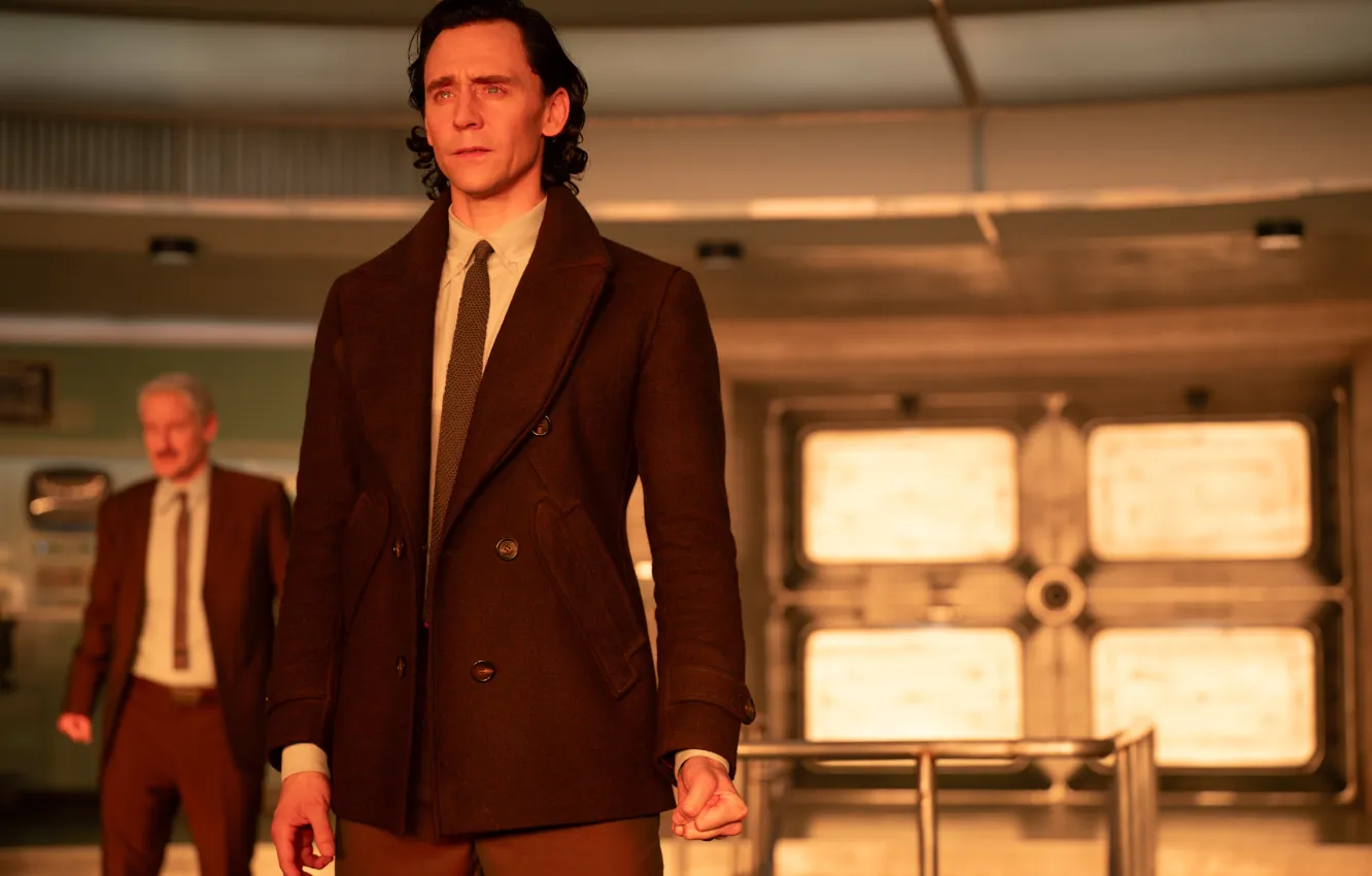 Photo wallpaper Mobius, Loki, Tom Hiddleston, Owen Wilson, season 2, Marvel Studios