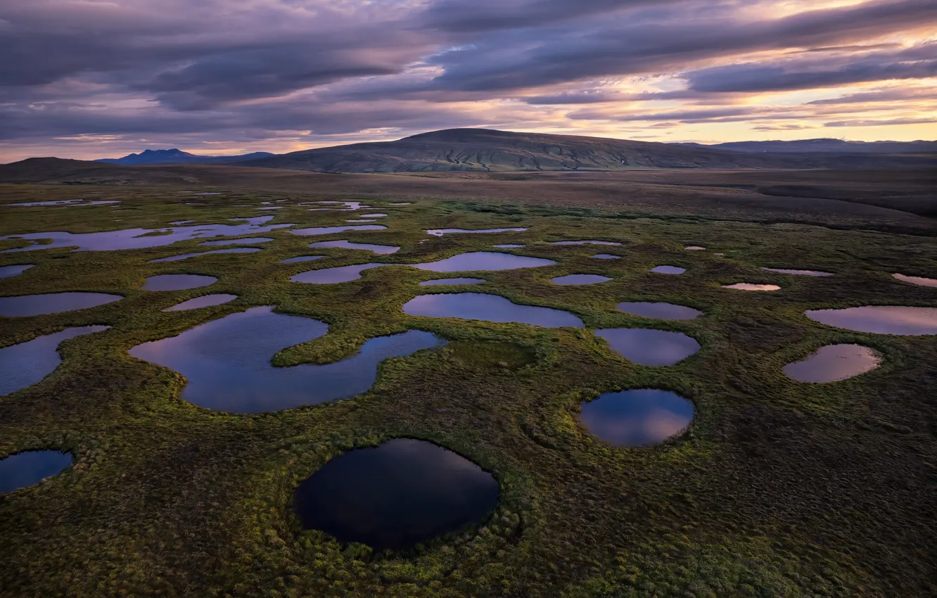 Photo wallpaper lake, view, pond