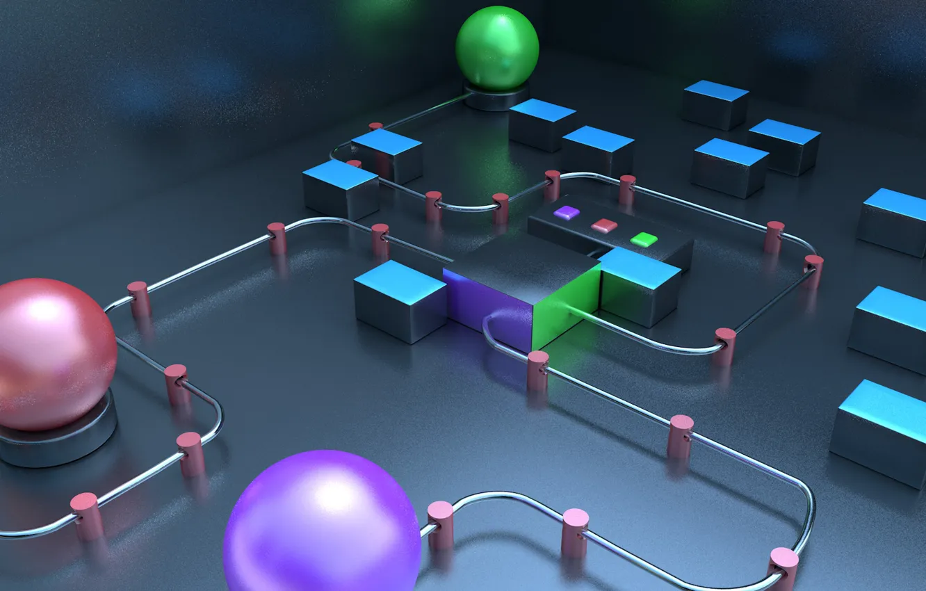 Photo wallpaper abstraction, render, c4d