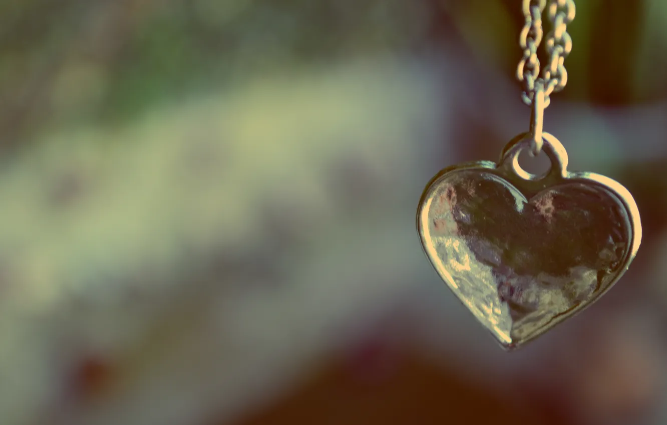 Photo wallpaper heart, pendant, decoration, suspension