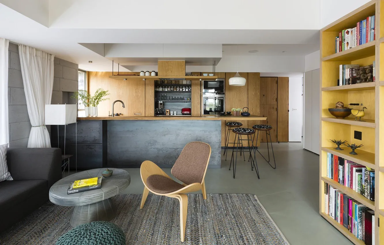 Photo wallpaper interior, kitchen, living room, dining room, by Architecture Brio, Casa Brio
