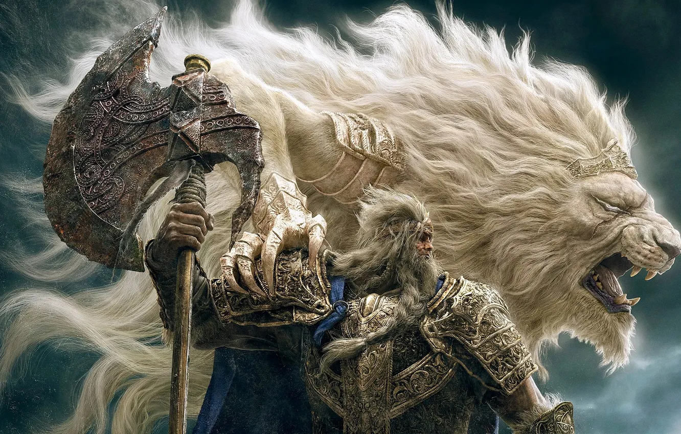 Photo wallpaper animal, warrior, beast, Elden Ring