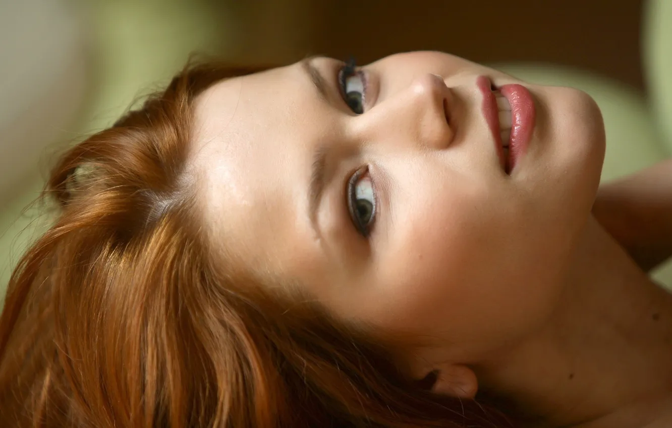 Photo wallpaper girl, face, model, Kami