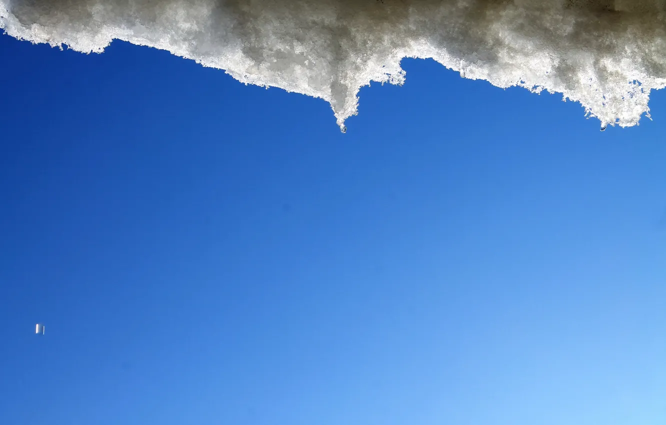 Photo wallpaper the sky, drops, blue
