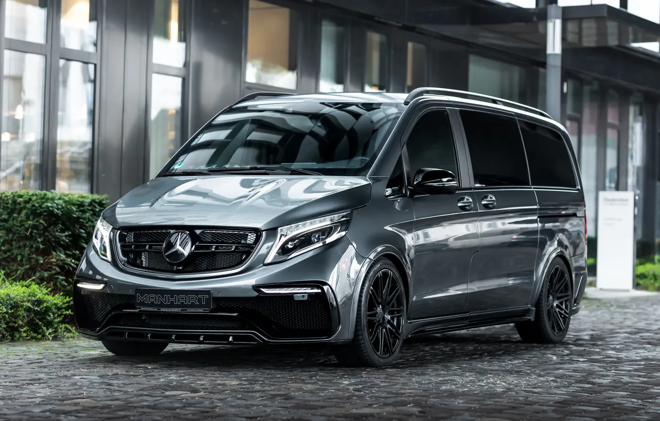 Photo wallpaper Mercedes-Benz, Mercedes, grey, Manhart, V-Class