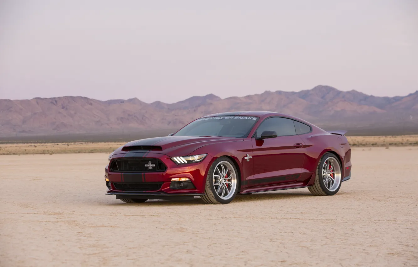 Photo wallpaper Mustang, Ford, Shelby, Mustang, Ford, Shelby, Super Snake, 2015