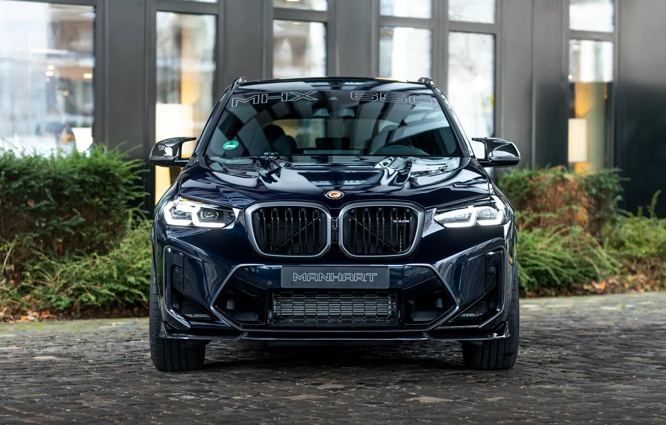 Photo wallpaper BMW, light, Front, blue, Manhart, Sight, BMW X3, Manhart MHX3