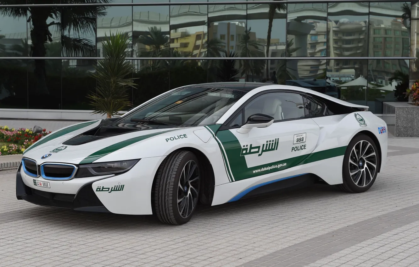 Photo wallpaper BMW, police, dubai