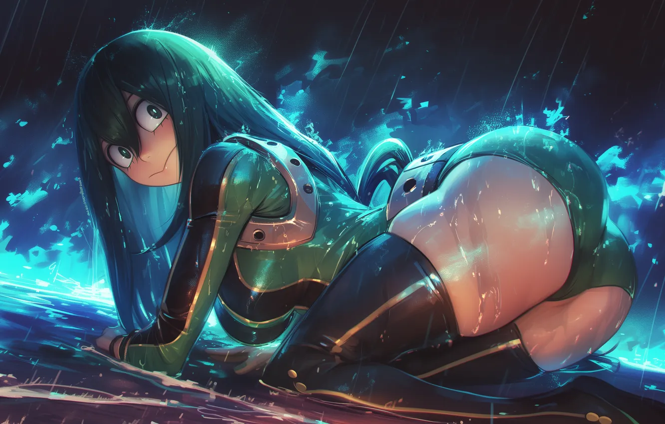 Photo wallpaper anime, art, wallpaper, art, The Asui TSU, Frappe, my hero academia, The hero