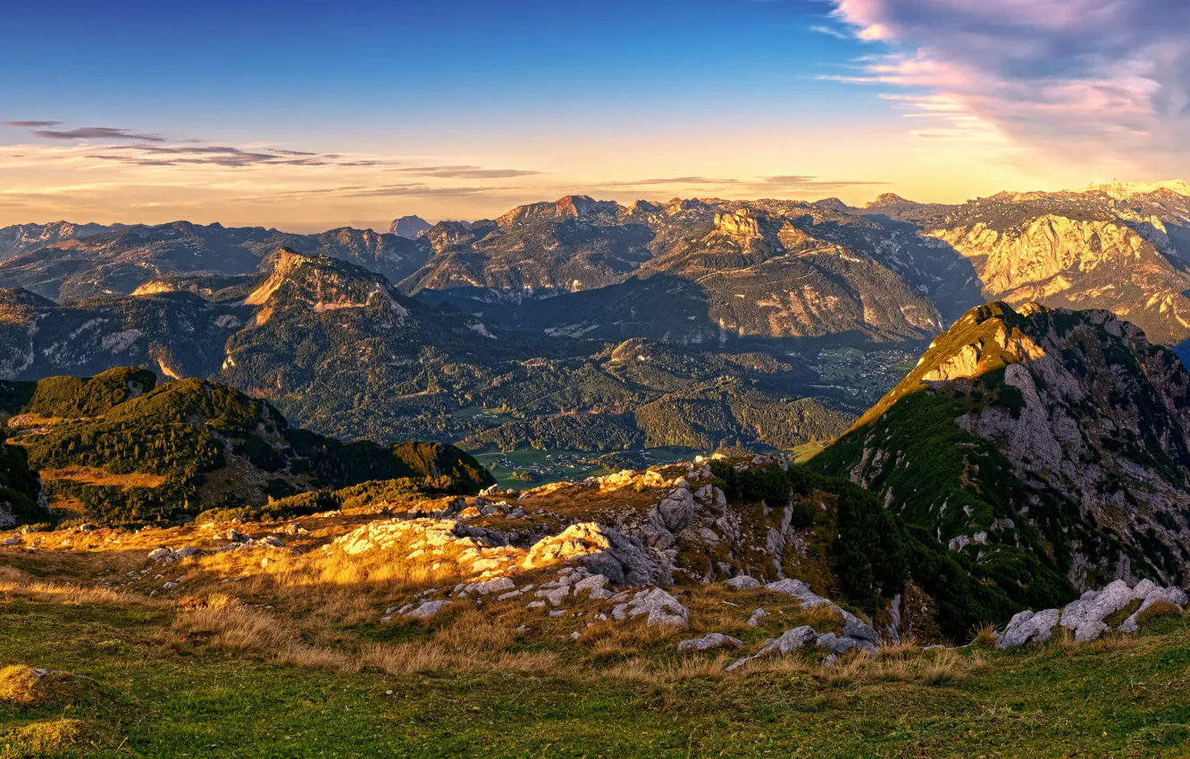 Photo wallpaper mountains, Austria, Luppitsch Styria