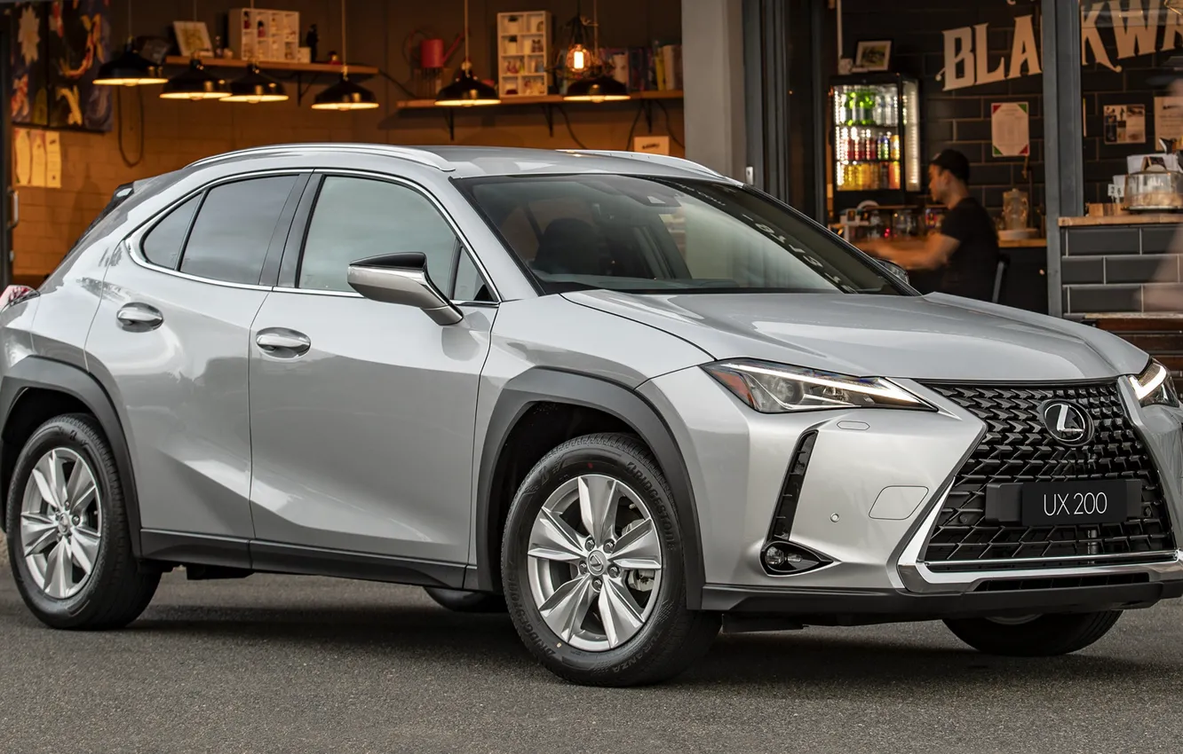 Photo wallpaper machine, lights, Lexus, Lexus, side, body, Lexus UX, gray car