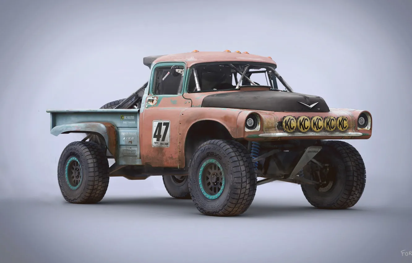 Photo wallpaper SUV, car, Trophy Rat, Dodge D100