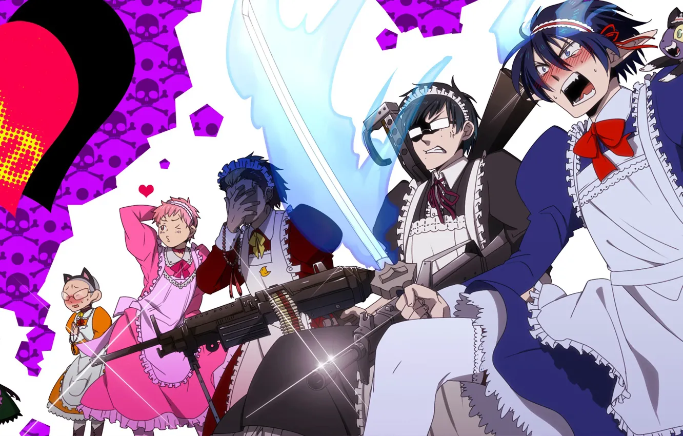 Photo wallpaper anime, art, the trick, Ao no Exorcist, Blue exorcist