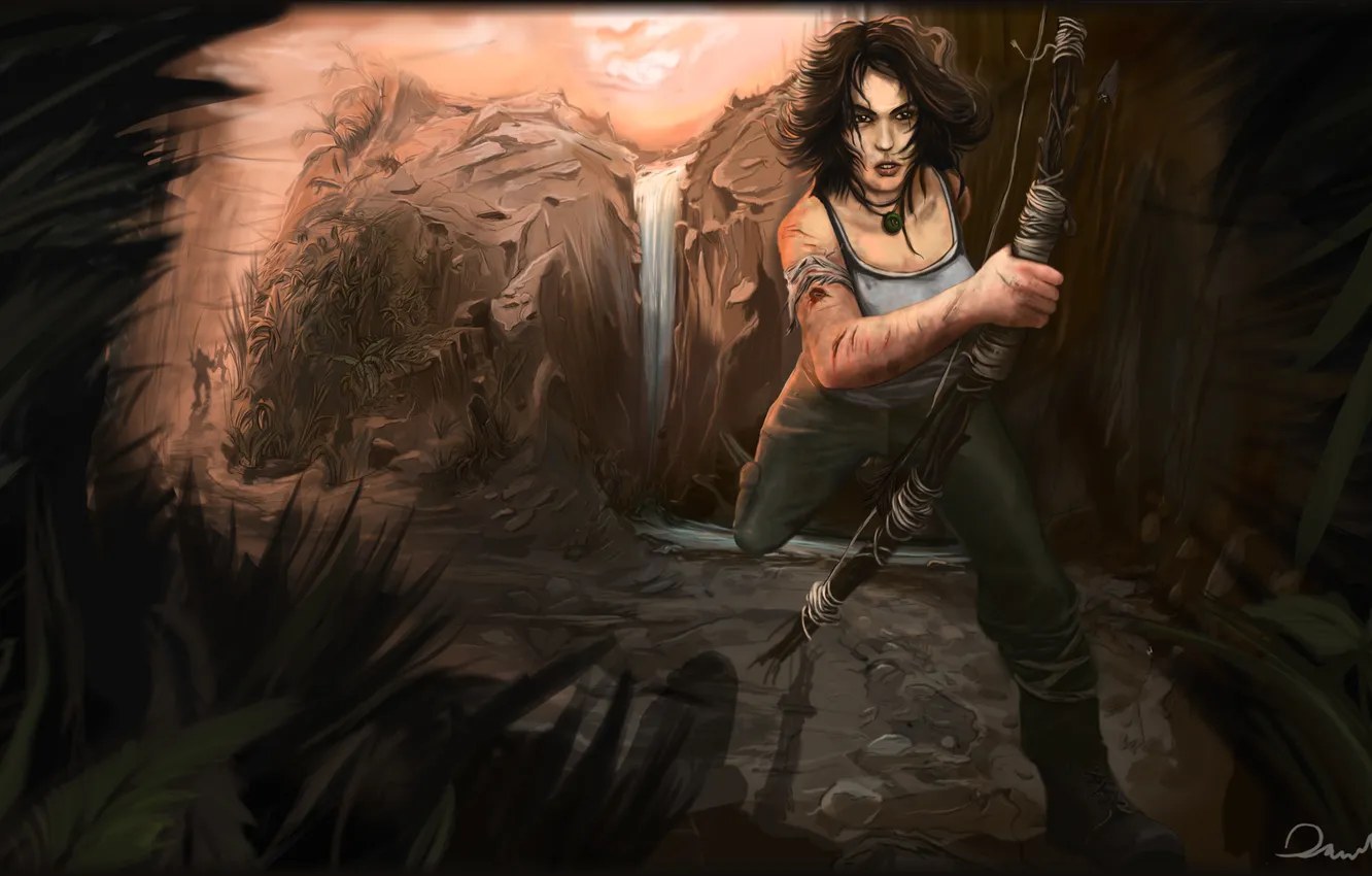Photo wallpaper Tomb Raider, Lara Croft, Art, Lara Croft