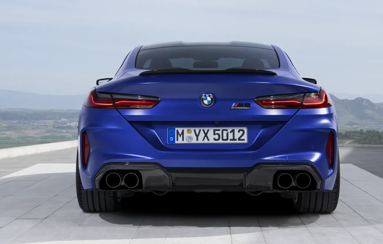 Photo wallpaper BMW, supercar, rear view, Coupe, Competition, 2019, BMW M8, F92