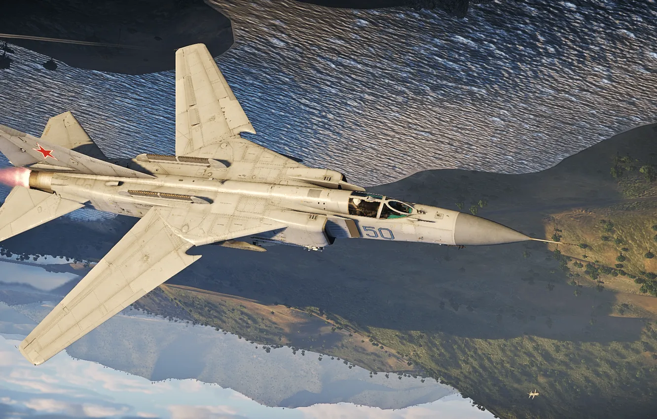 Photo wallpaper USSR, multi-role fighter, OKB MiG, The MiG-23ML
