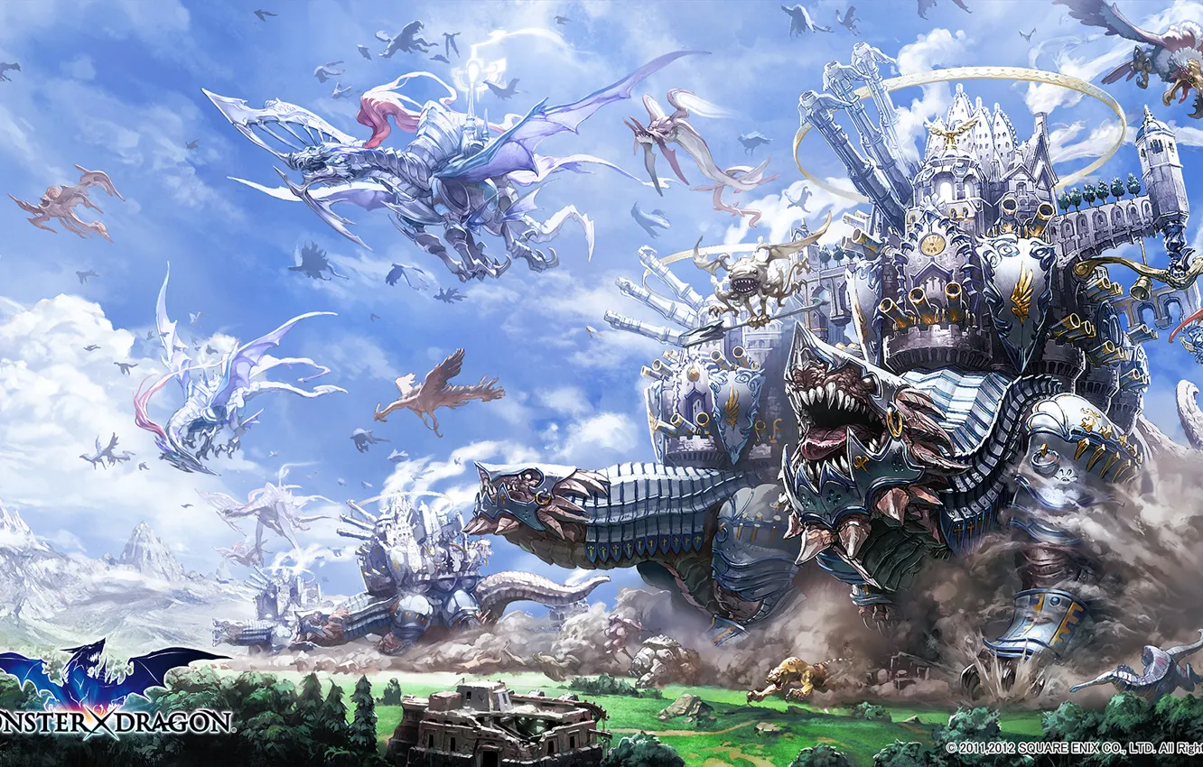 Photo wallpaper fantasy, art, monster dragons