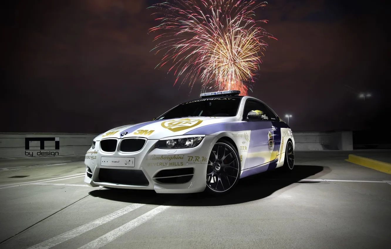 Photo wallpaper BMW, white