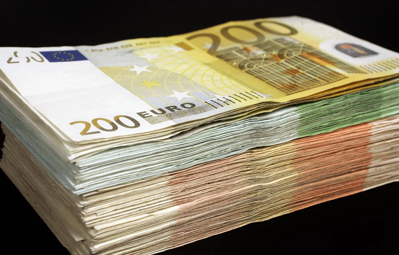 Photo wallpaper money, Euro, currency