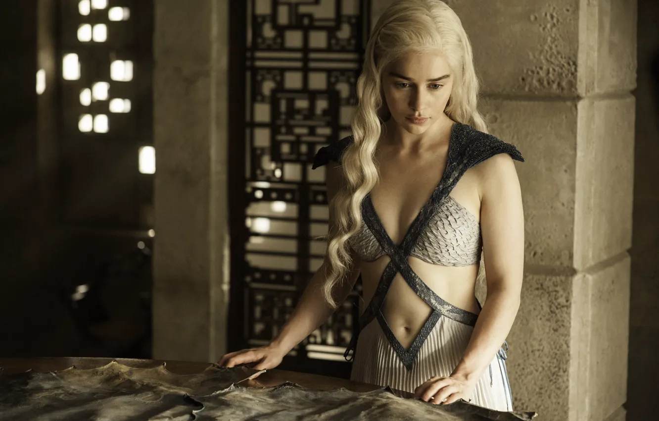 Photo wallpaper blonde, game of thrones, game of thrones, Emilia Clarke, Daenerys Targaryen