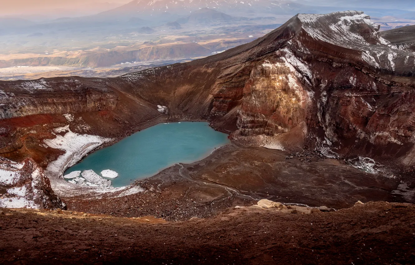 Photo wallpaper Kamchatka, Nadezhda Demkina, Gorely volcano