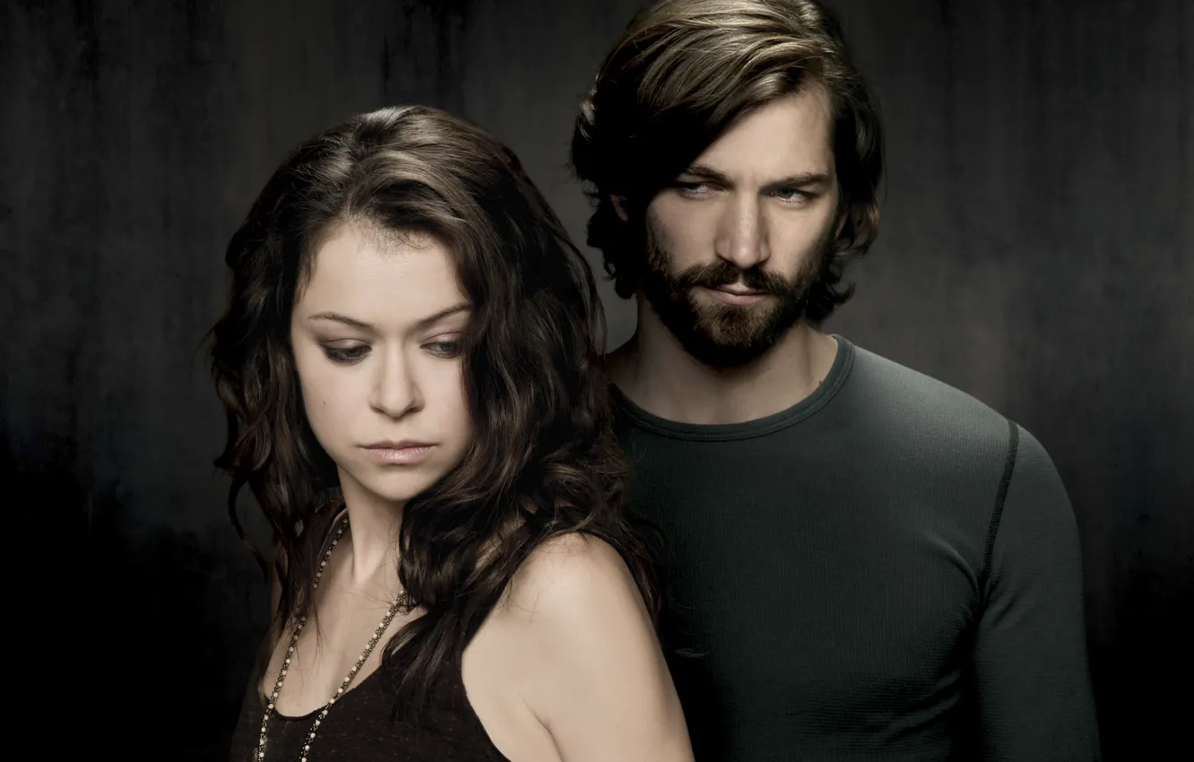Photo wallpaper Orphan Black, Tatiana Maslany, Dark child, Michiel Huisman