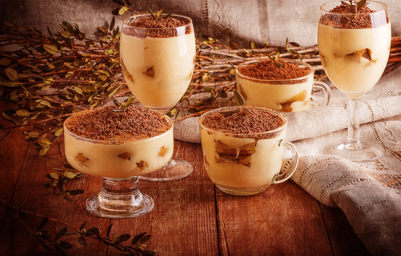 Photo wallpaper cookies, glass, cream, dessert, sweet, chocolate, sweet, cocoa