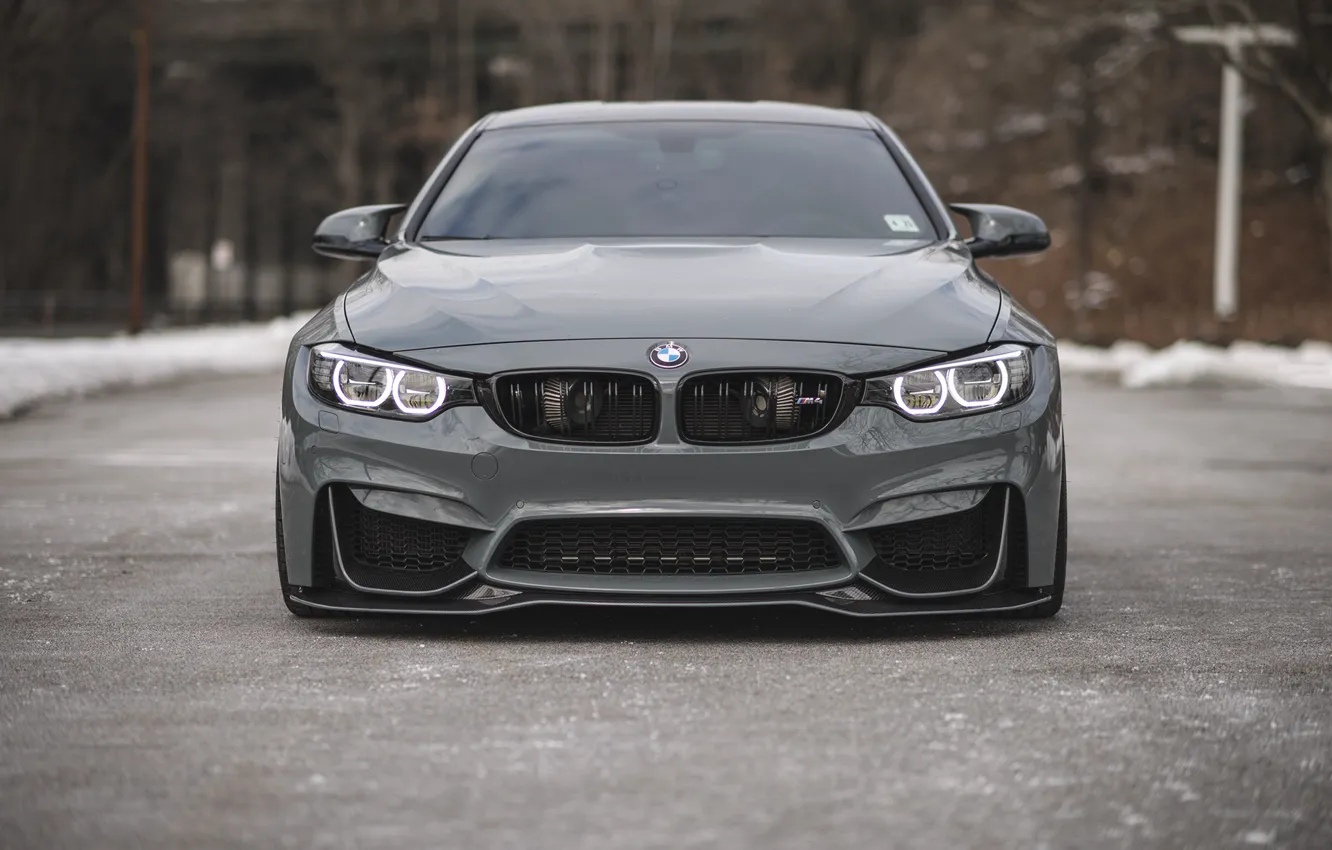 Photo wallpaper BMW, Light, Gray, Face, Sight, LED, F83