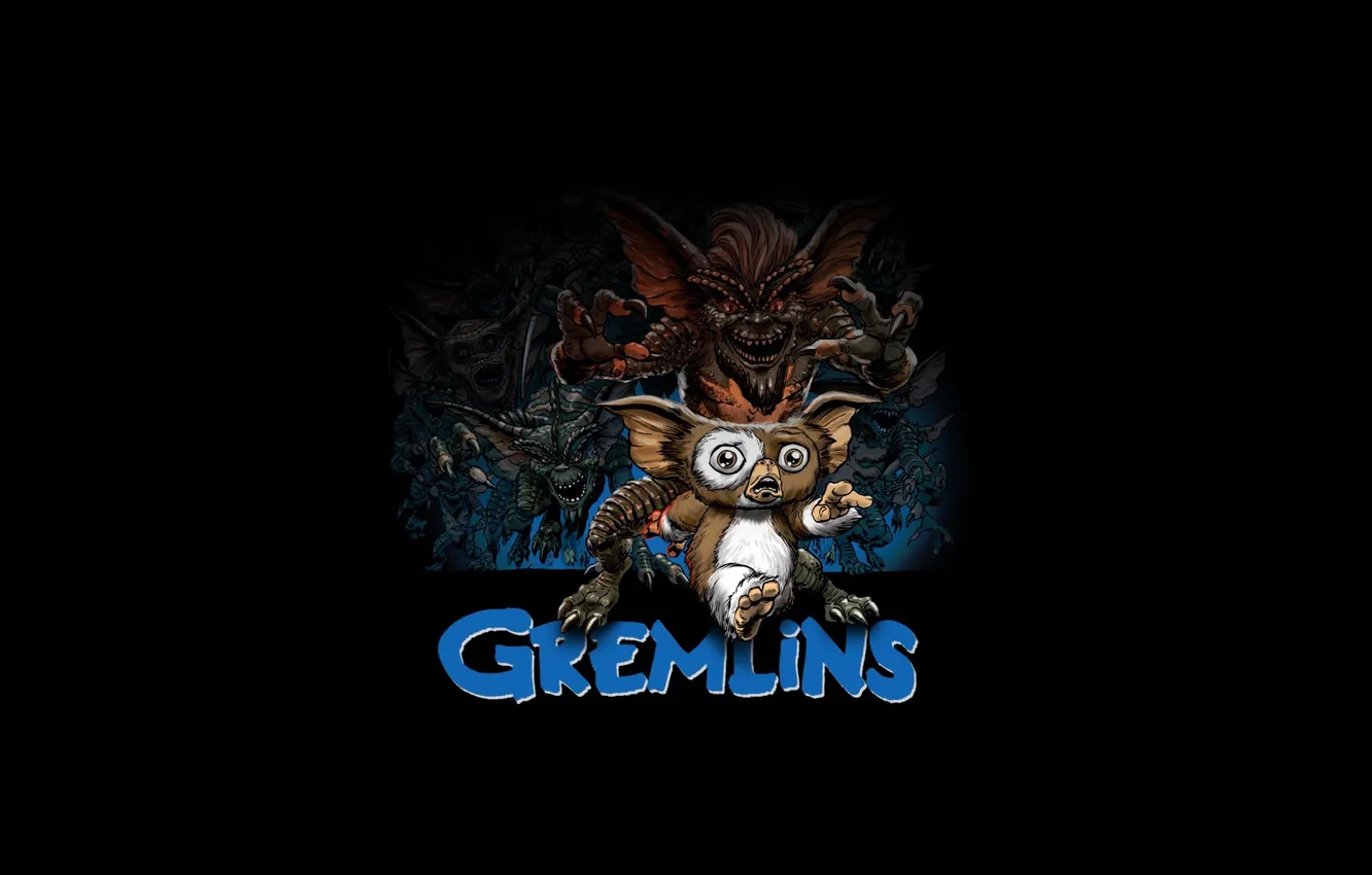 Photo wallpaper monster, thing, toothy, Gremlins, Gremlins, Mogwai, Mogwai, Gizmo