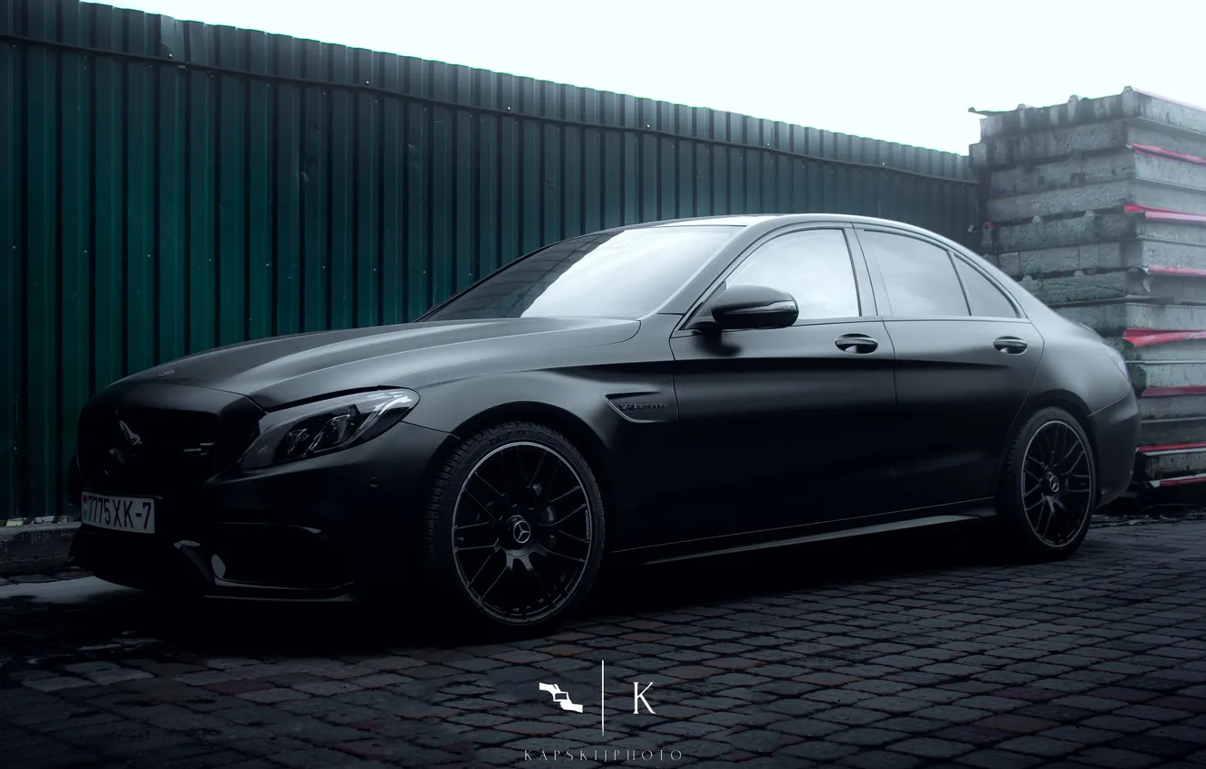 Photo wallpaper Mercedes, C63 AMG, Mercedes - Benz, Mercedes AMG C63, Mercedes - AMG