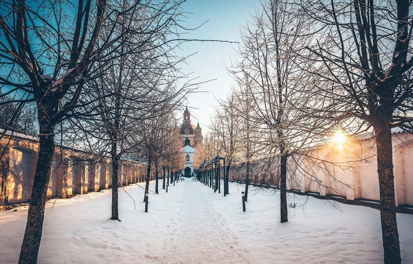 Photo wallpaper Lithuania, Kaunas, Pažaislis Monastery