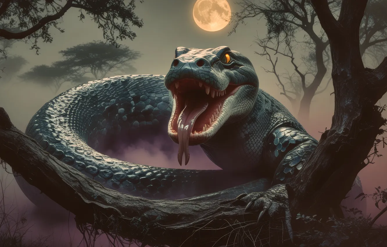 Photo wallpaper solo, outdoors, open mouth