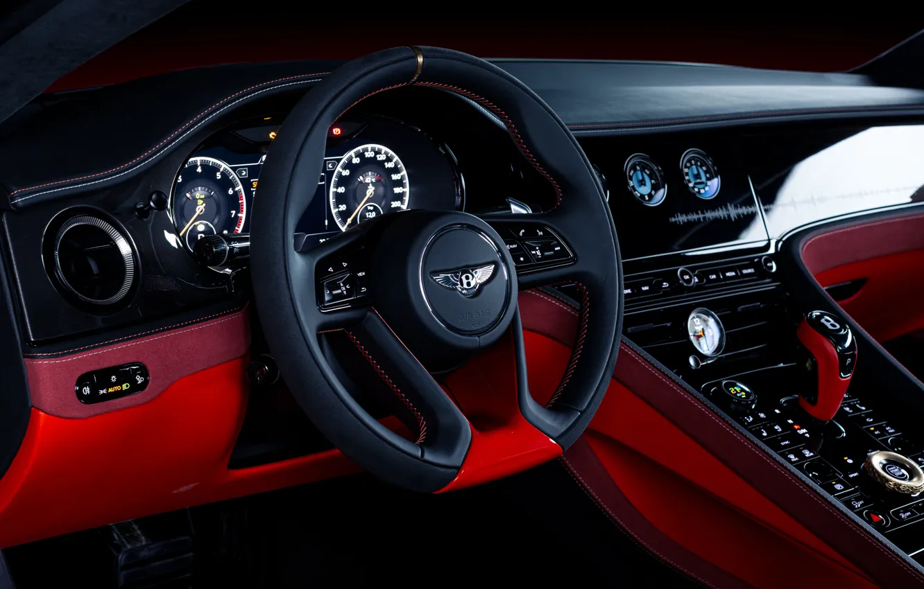 Photo wallpaper interior, Bentley, the wheel, salon, Mulliner, 2023, Bath