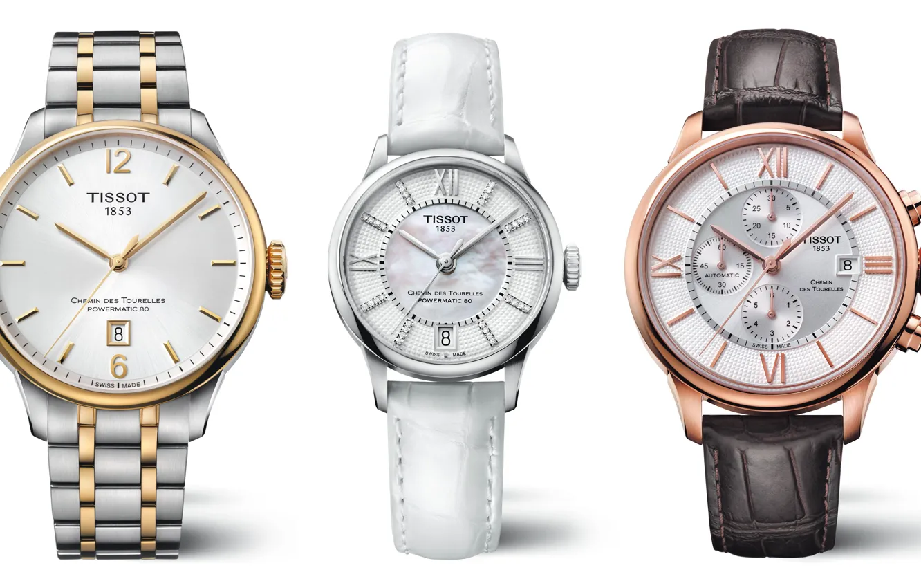 Photo wallpaper white, background, watch