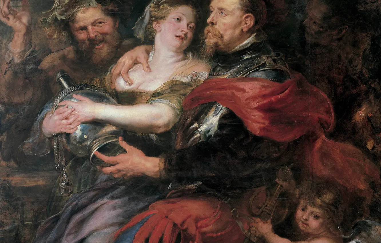 Photo wallpaper picture, Peter Paul Rubens, mythology, Venus and Mars, Pieter Paul Rubens