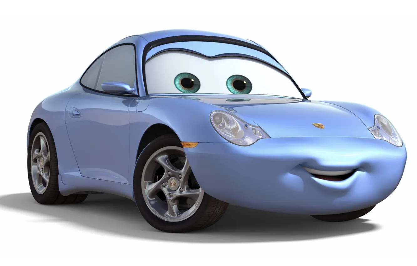 Photo wallpaper smile, sport, cartoon, 2006, Porsche, cars, USA, adventure