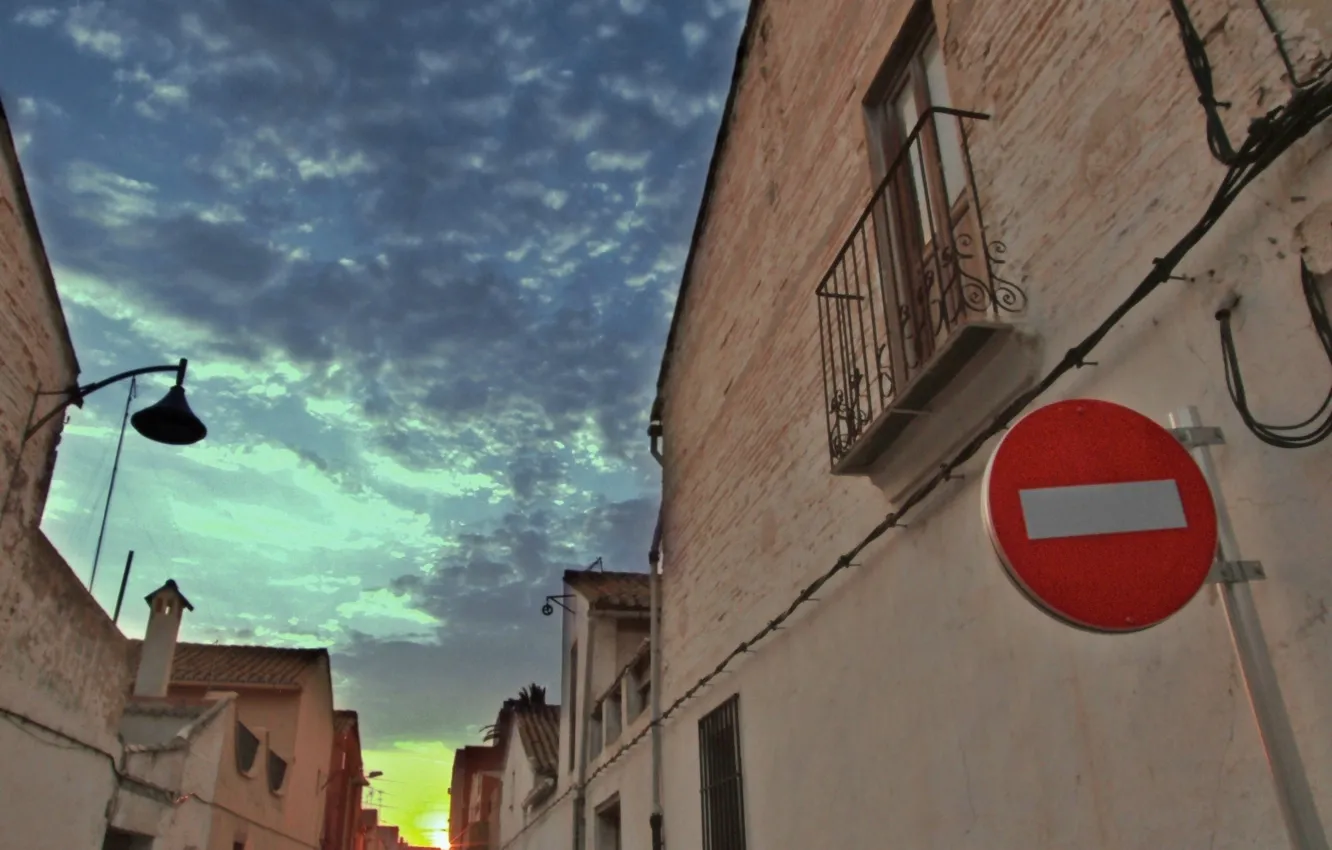 Photo wallpaper city, house, clouds, sun, Spain, ALFAFAR, AMVC
