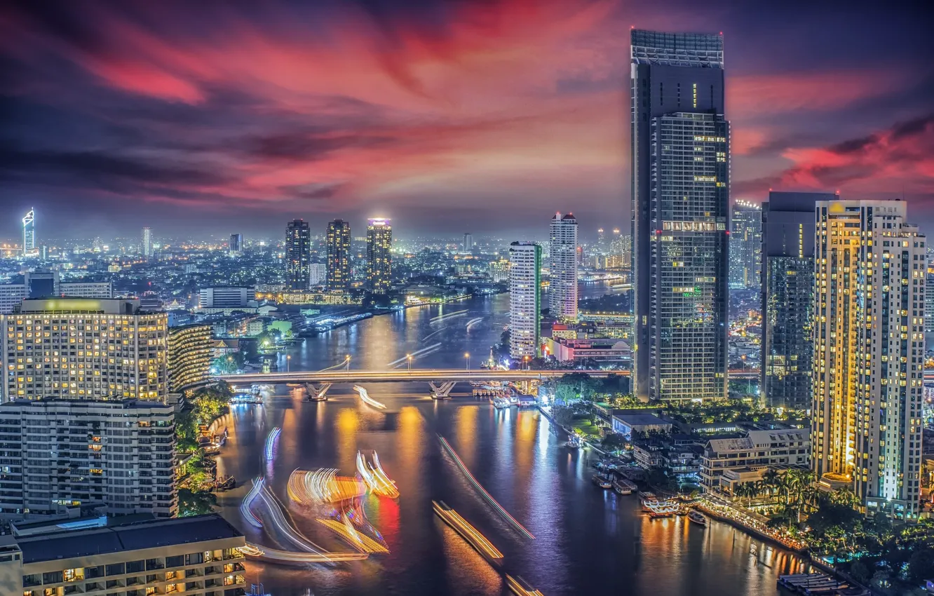 Photo wallpaper the city, building, Thailand, Bangkok