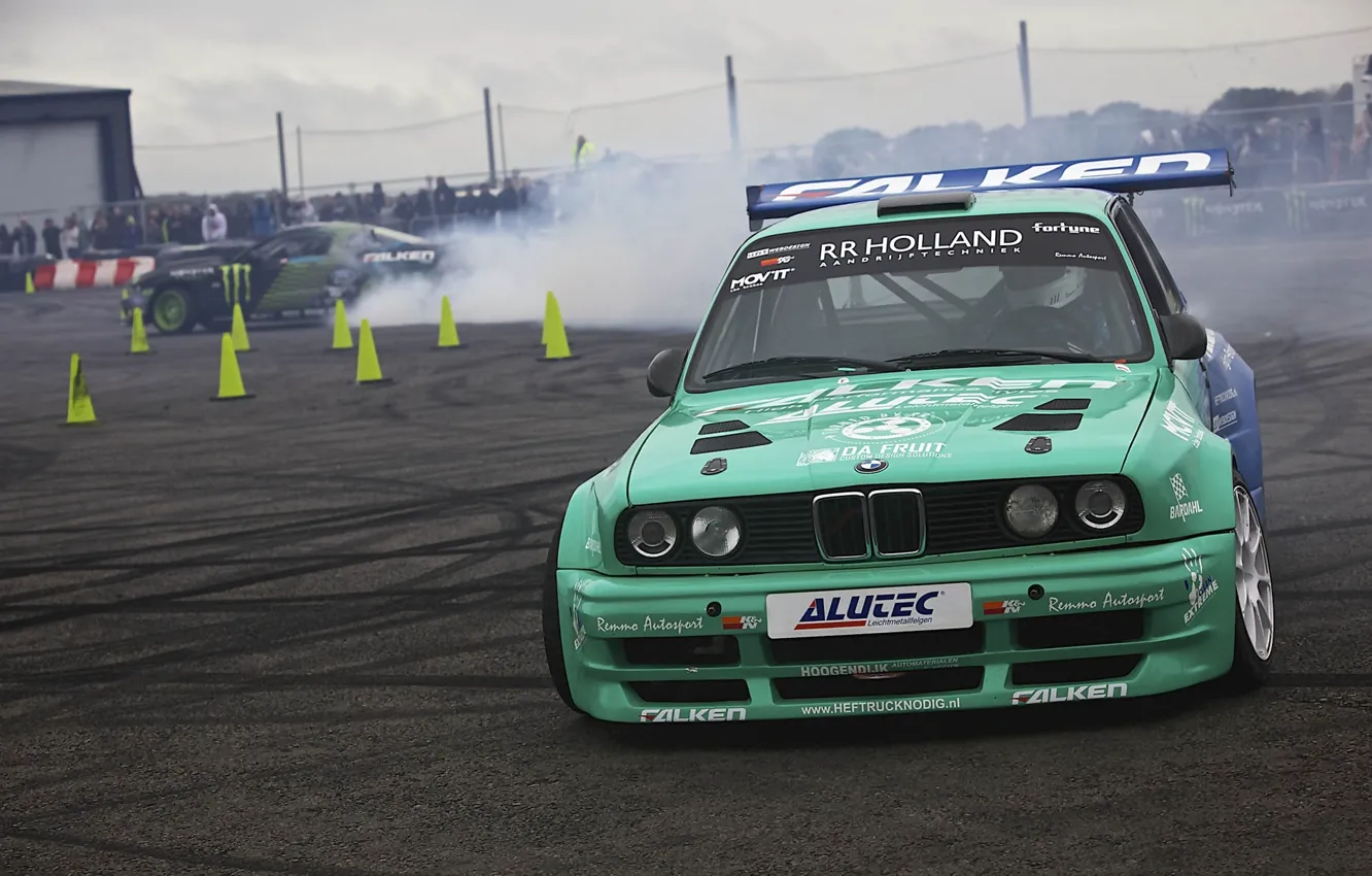 Photo wallpaper BMW, drift, e30, Hawks, Gymkhana