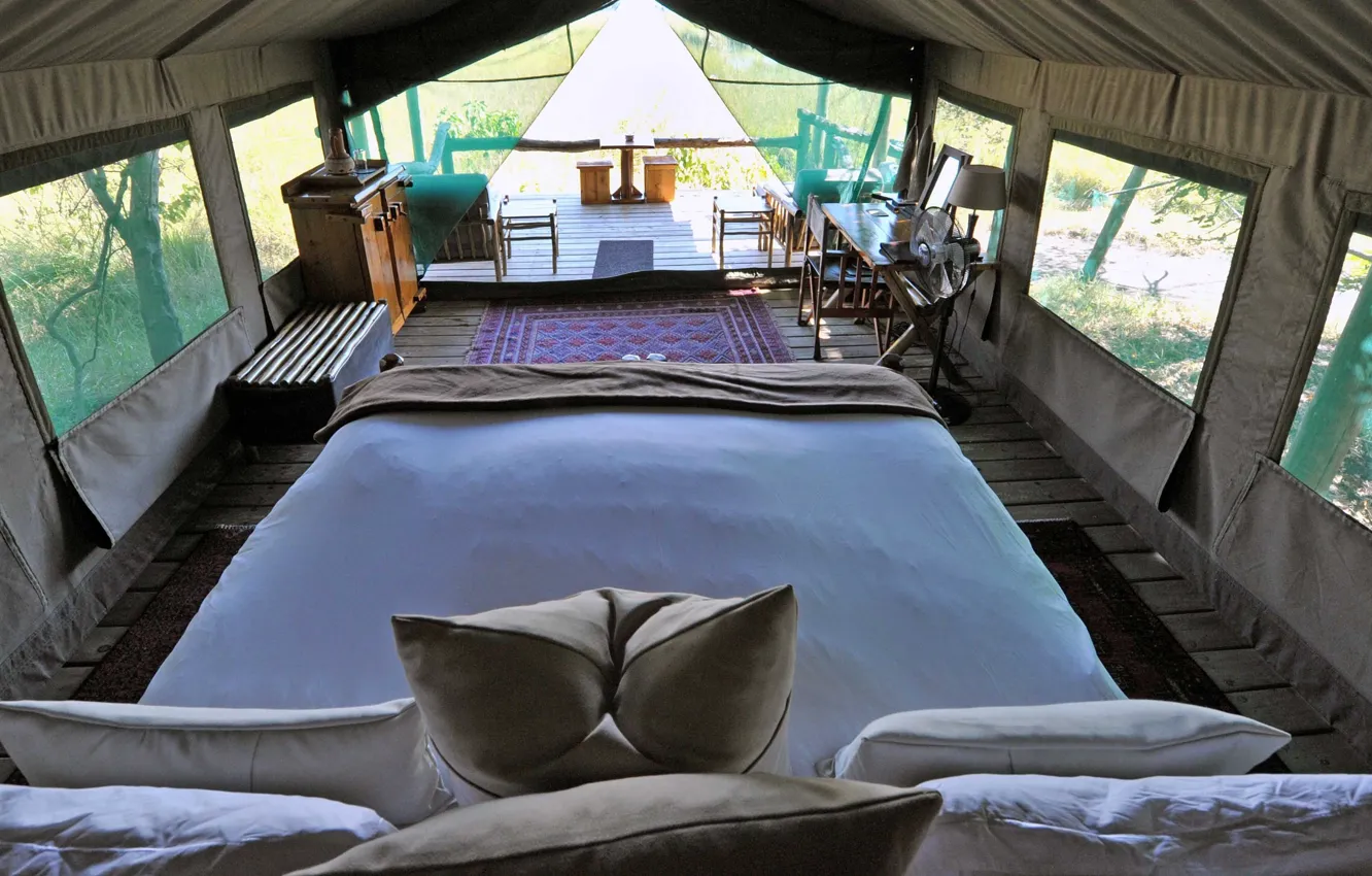 Photo wallpaper design, style, interior, glamping, Kemp