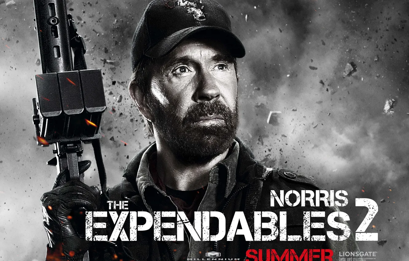 Photo wallpaper Chuck Norris, Chuck Norris, The Expendables 2, The expendables 2, Booker